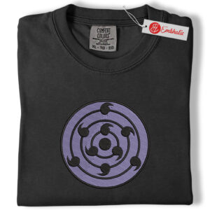 Alternative view of Naruto Embroidered Shirt, Anime Shirt, Anime Embroidered Tee, Comfort colors Shirt