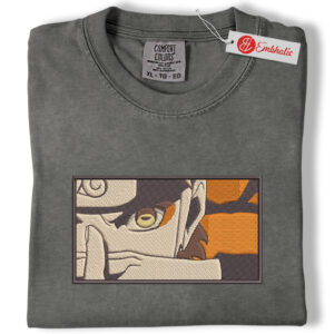 Naruto Embroidered Shirt, Anime Shirt, Anime Embroidered Tee, Comfort colors Shirt