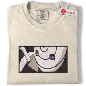 Obito Uchiha Embroidered Shirt, Naruto Shirt, Anime Embroidered Tee, Comfort colors Shirt