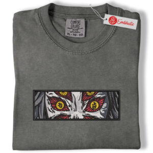 Kokushibo Embroidered Shirt, Demon Slayer Shirt, Anime Embroidered Tee, Comfort colors Shirt