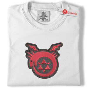 FMA Embroidered Shirt, Anime Embroidered Tee, Comfort colors Shirt