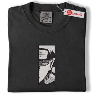 Alternative view of Nagato Uzumaki Embroidered Shirt, Naruto Shirt, Anime Embroidered Tee, Comfort colors Shirt