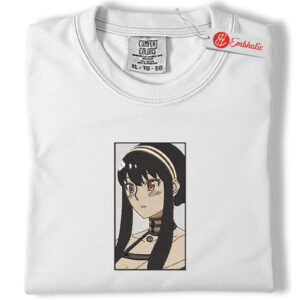 Yor Forger Embroidered Shirt, Spy x Family Shirt, Anime Embroidered Tee, Comfort colors Shirt