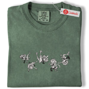 Gear 5 Luffy Embroidered Shirt, One Piece Shirt, Anime Embroidered Tee, Comfort Colors Shirt