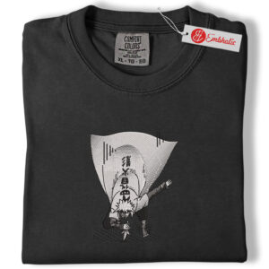 Alternative view of Fourth Hokage Embroidered Shirt, Naruto Shippuden Shirt, Anime Embroidered Tee, Comfort Colors Shirt