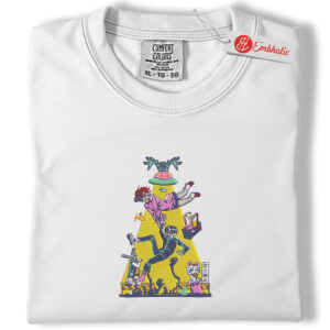 Dandadan Embroidered Shirt, Anime Embroidered Tee, Comfort colors Shirt