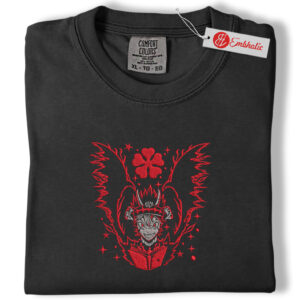 Alternative view of Asta Embroidered Shirt, Black Clover Shirt, Anime Embroidered Tee, Comfort colors Shirt