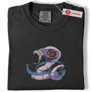 Alternative view of Arbok Embroidered Shirt, Pokemon Shirt, PKM Shirt, Anime Embroidered Tee, Comfort colors Shirt