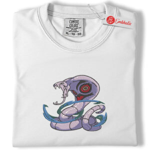 Arbok Embroidered Shirt, Pokemon Shirt, PKM Shirt, Anime Embroidered Tee, Comfort colors Shirt
