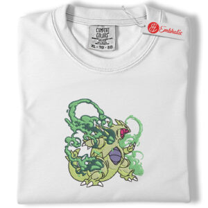 Tyranitar Embroidered Shirt, Pokemon Shirt, PKM Shirt, Anime Embroidered Tee, Comfort colors Shirt