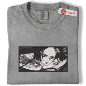 Boa Hancock Embroidered Shirt, One Piece Anime Shirt, Manga Embroidered Tee, Comfort Colors Shirt