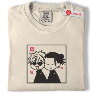 Satoru Gojo vs Suguru Geto Embroidered Shirt , Jujutsu Kaisen Shirt, Anime Embroidered Tee, Comfort colors Shirt