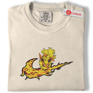 Eevee Embroidered Shirt, Pokemon Shirt, PKM Shirt, Anime Embroidered Tee, Comfort colors Shirt