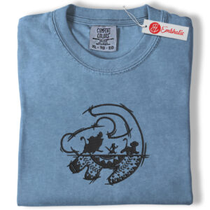 Alternative view of The Lion King Embroidered Shirt, Animated Embroidered Tee, Comfort colors Shirt