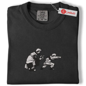 Alternative view of Naruto Embroidered Shirt, Anime Shirt, Anime Embroidered Tee, Comfort colors Shirt