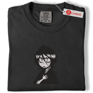 Alternative view of Rukia Kuchiki Embroidered Shirt, Bleach Shirt, Anime Embroidered Tee, Comfort colors Shirt