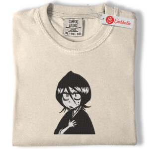 Rukia Kuchiki Embroidered Shirt, Bleach Shirt, Anime Embroidered Tee, Comfort colors Shirt