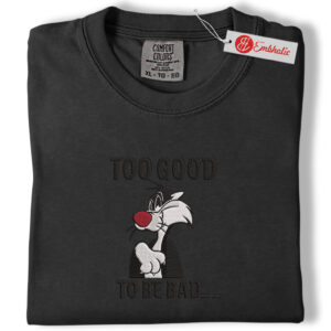 Alternative view of Looney Tunes Embroidered Shirt, Looney Tunes Shirt, Animated Embroidered Tee, Comfort colors Shirt