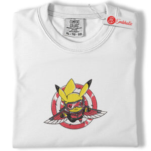 Pokemon Embroidered Shirt, PKM Shirt, Anime Embroidered Tee, Comfort colors Shirt