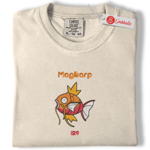 Magikarp Embroidered Shirt, Pokemon Shirt, Anime Embroidered Tee, Comfort colors Shirt