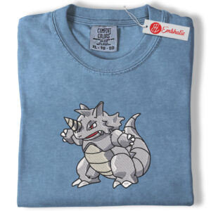 Nidoking Pokemon Embroidered Shirt, Pokemon Shirt, Anime Embroidered Tee, Comfort Colors Shirt