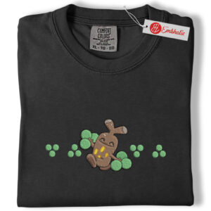 Alternative view of Sudowoodo Cute Tree Embroidered Shirt, PKM Shirt, Anime Embroidered Tee, Comfort Colors Shirt