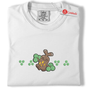Sudowoodo Cute Tree Embroidered Shirt, PKM Shirt, Anime Embroidered Tee, Comfort Colors Shirt