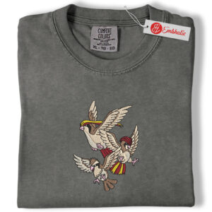 Pidgey, Pidgeotto & Pidgeot Embroidered Shirt, PKM Shirt, Anime Embroidered Tee, Comfort Colors Shirt