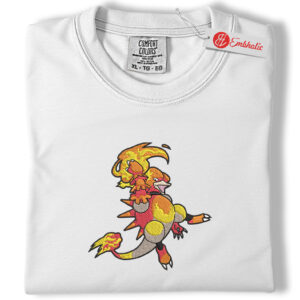 Magby, Magmar & Magmortar Embroidered Shirt, PKM Shirt, Anime Embroidered Tee, Comfort Colors Shirt