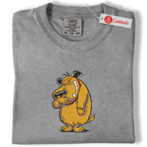 Muttley Embroidered Shirt, Wacky Races Shirt, Cartoon Dog Embroidered Tee, Comfort Colors Shirt