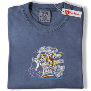 Alternative view of Jotaro Kujo Embroidered Shirt, JoJo Shirt, Anime Embroidered Tee, Comfort Colors Shirt