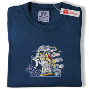 Jotaro Kujo Embroidered Shirt, JoJo Shirt, Anime Embroidered Tee, Comfort Colors Shirt