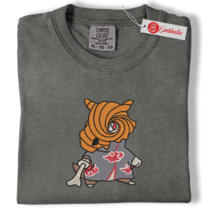 Obito Embroidered Shirt, Naruto Shirt, Anime Embroidered Tee, Comfort Colors Shirt